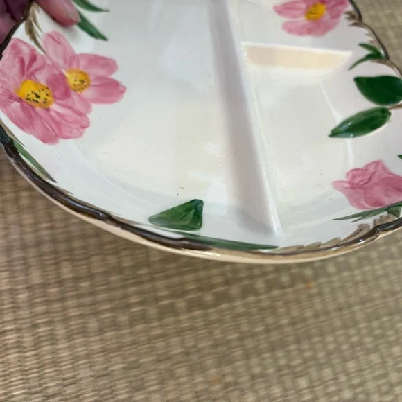 Franciscan Desert Rose relish dish plate - Picture 6 of 15